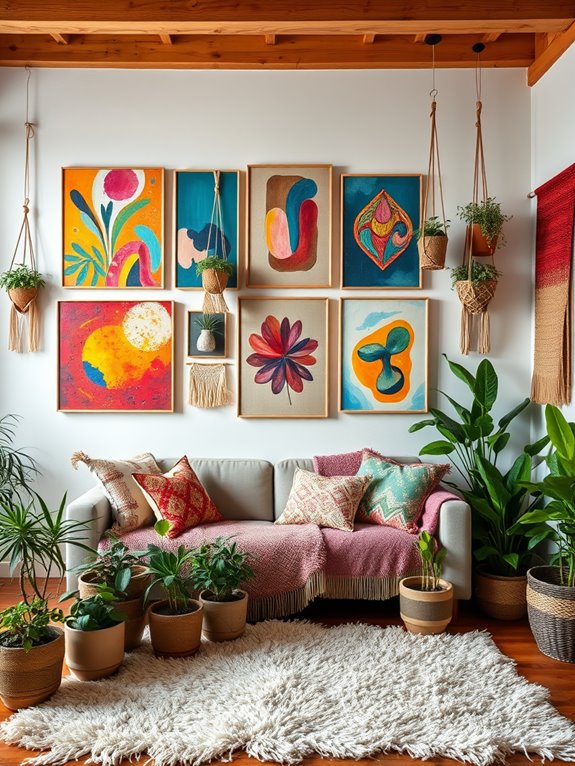 eclectic bohemian artworks collection