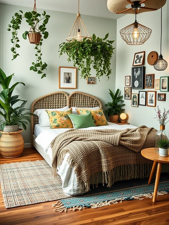 eclectic boho bedroom inspiration