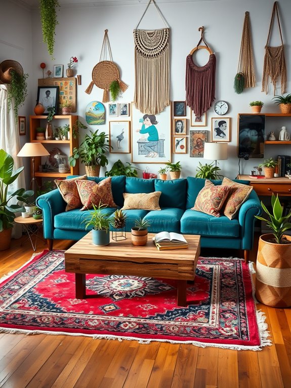 eclectic boho living room ideas