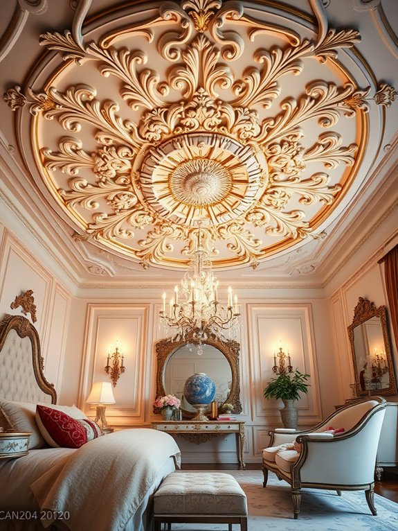 elegant ceiling design accents