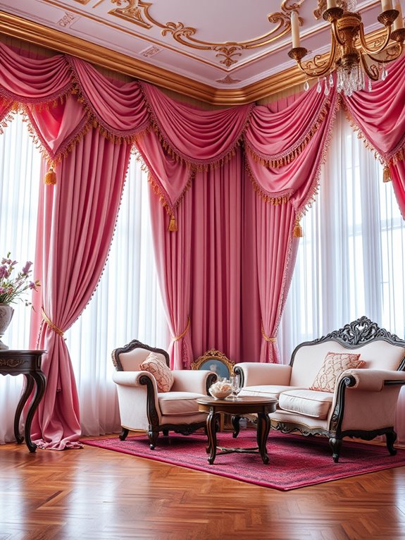 elegant fabric window treatments