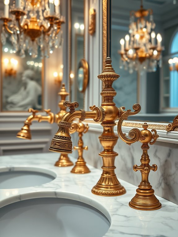 elegant ornate plumbing fixtures