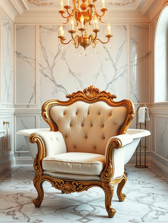 elegant ornate seating style