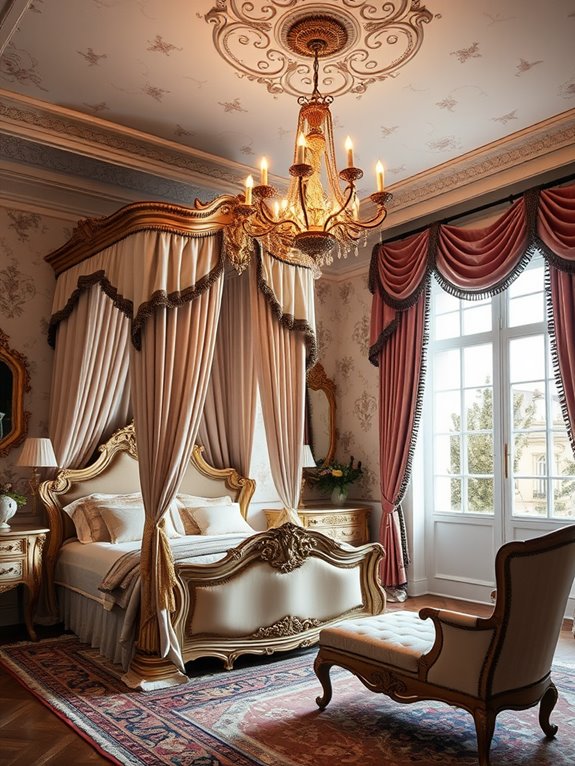 elegant rococo bedroom inspiration