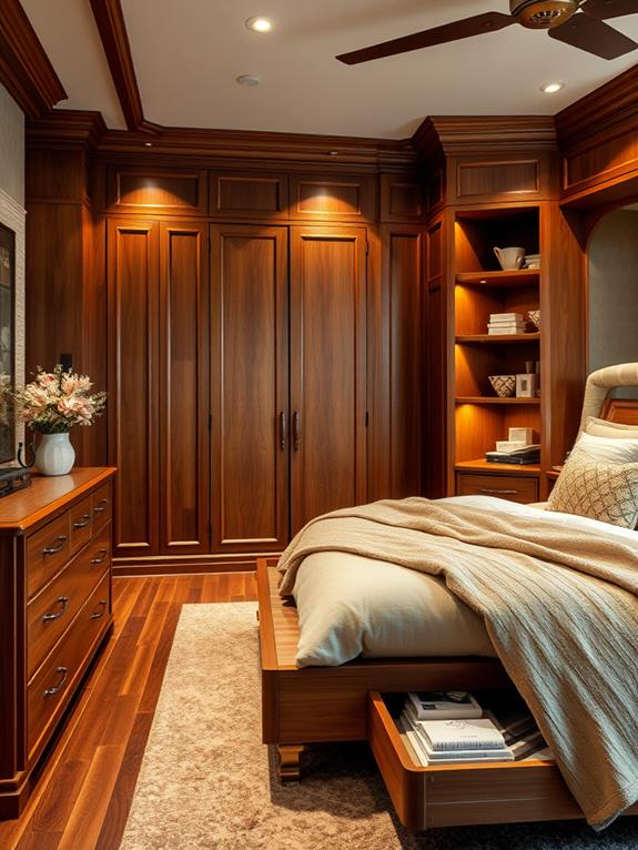 elegant cherry wood storage