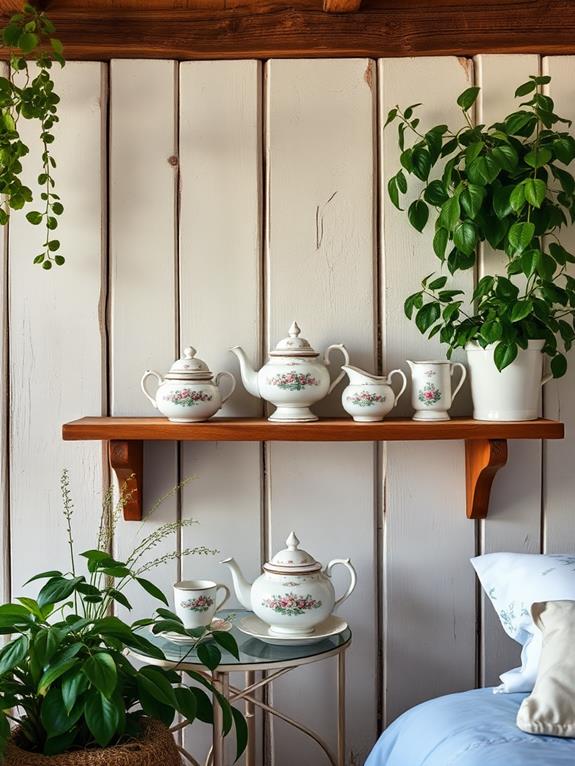 antique teacups showcase collection