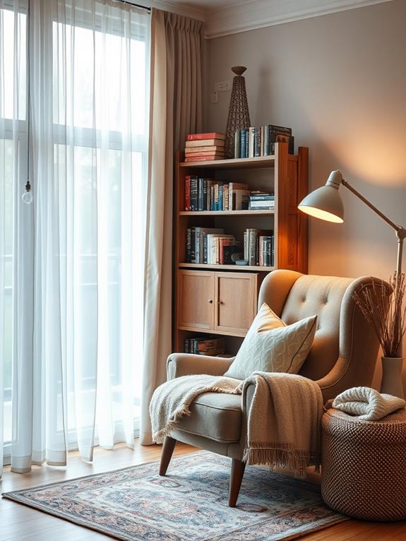 comfortable nook for reading