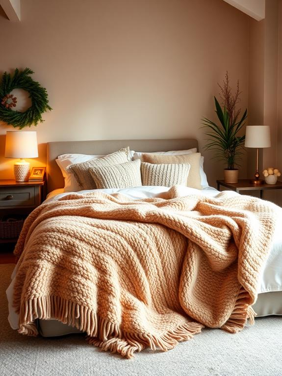 cozy comforting soft fabrics