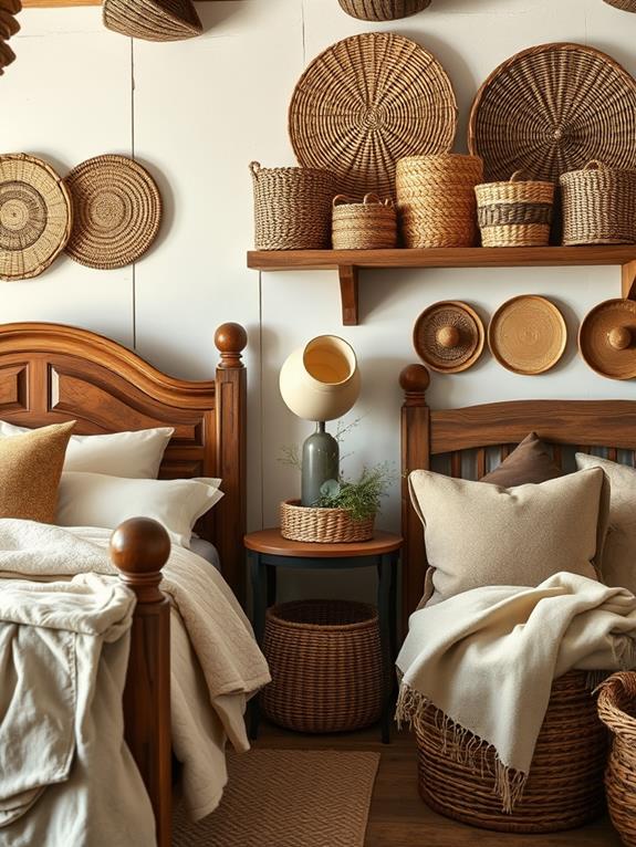 handcrafted baskets for organization