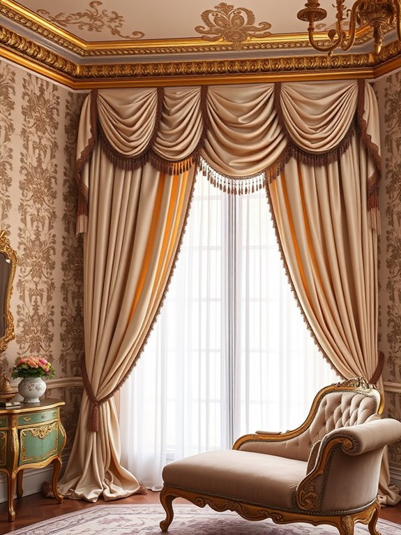 luxurious window treatments