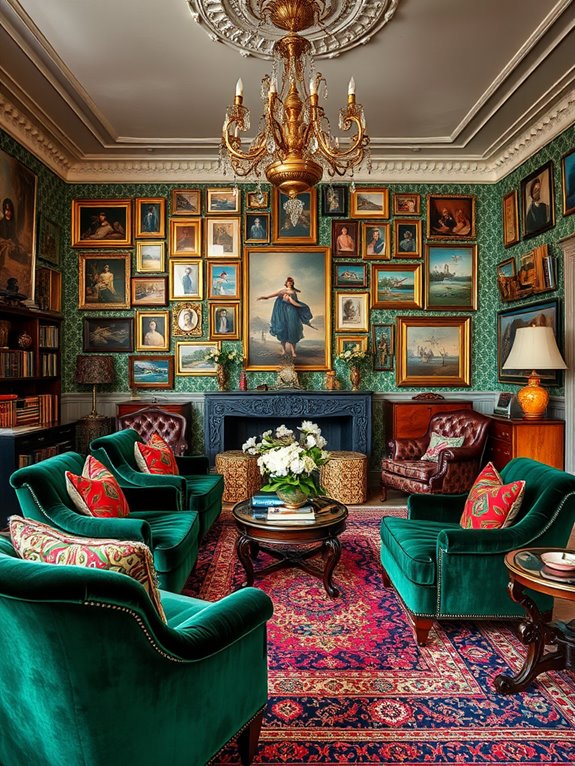 maximalist vintage living room inspiration