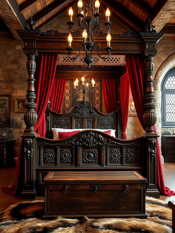 medieval inspired bedroom designs