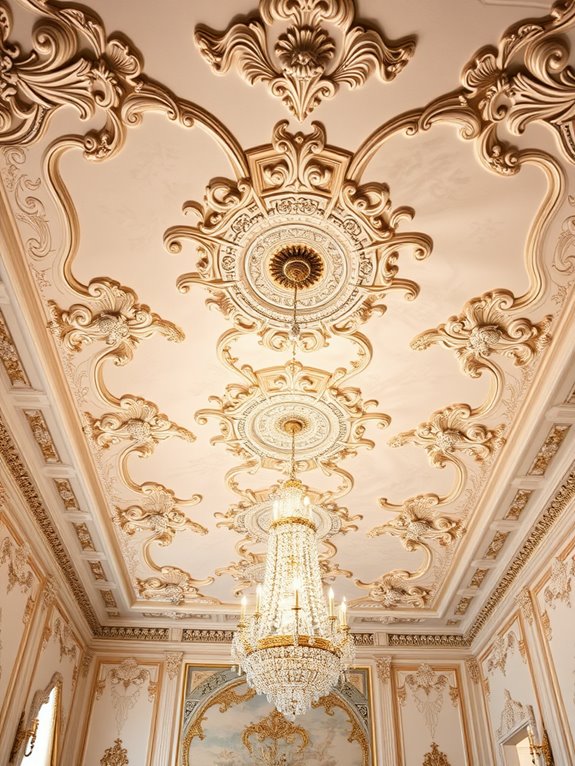 ornate architectural ceiling patterns