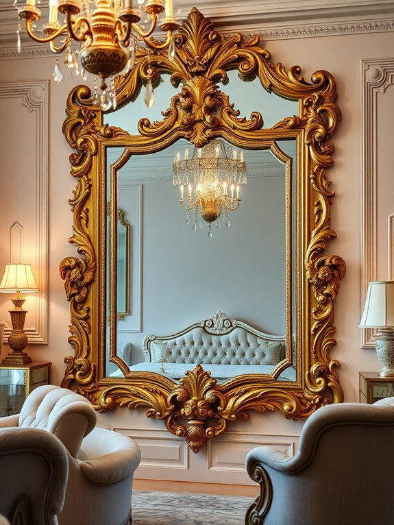 ornate gilded mirror frames