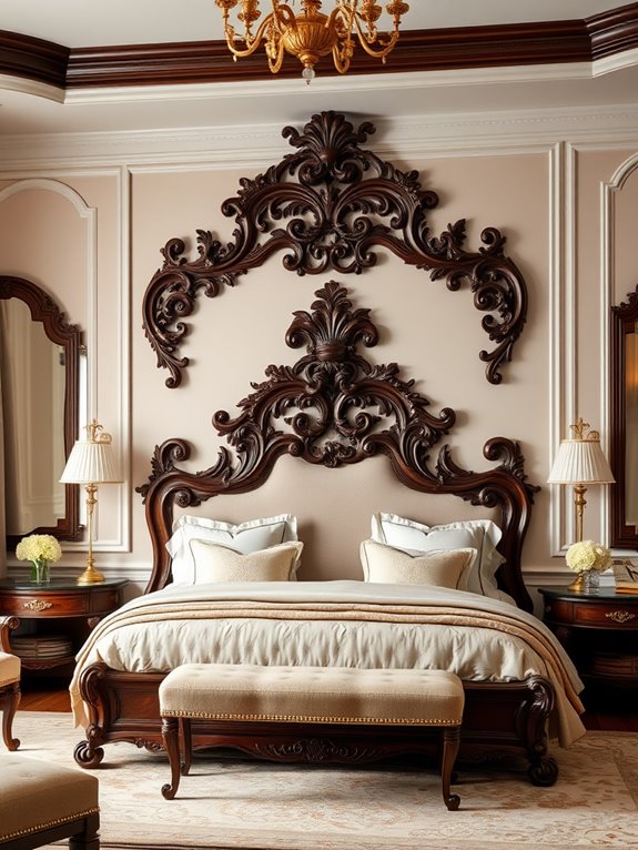 ornate wooden bed designs