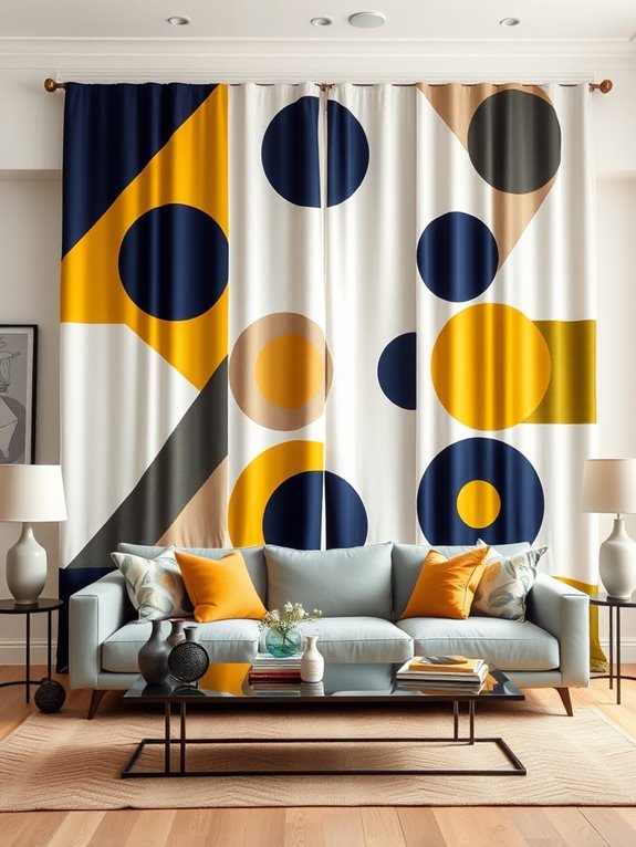 patterned textile wall decor