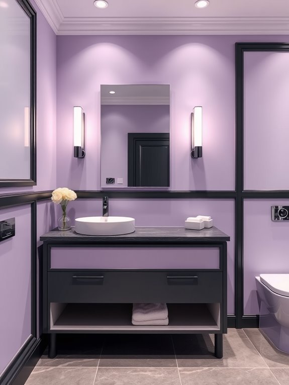 purple and gray balance