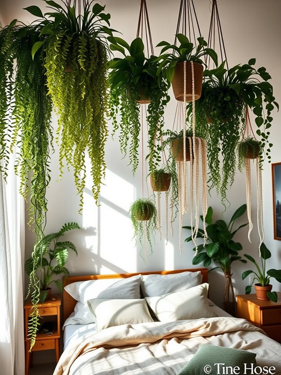 showcase beautiful hanging plants