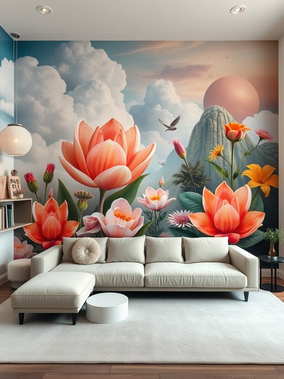 surreal artistic wall paintings