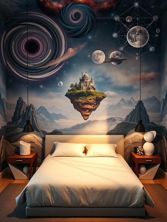 surreal artistic wall paintings