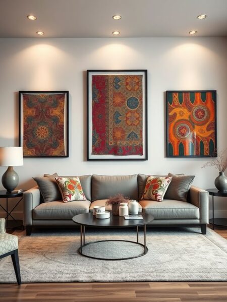 Image showcasing 21 Fabric Wall Decor Ideas for Living Rooms