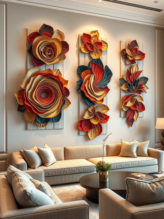 textile art wall hangings