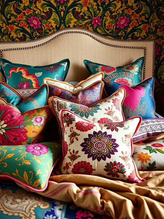 vibrant decorative cushion covers