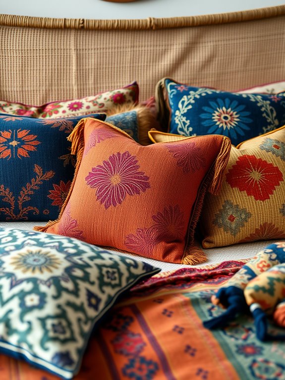 vibrant decorative cushion covers