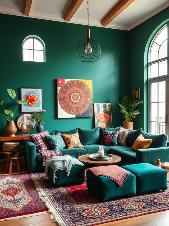 vibrant interior design statement