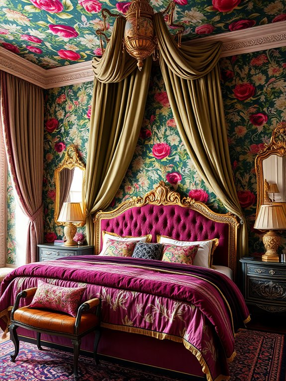 vibrant patterned wall designs