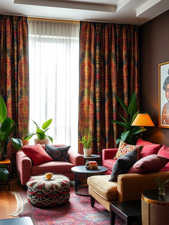 vibrant window treatment options