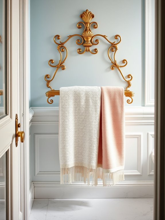vintage bathroom accessory display
