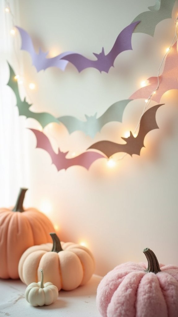 adorable pastel bat decorations