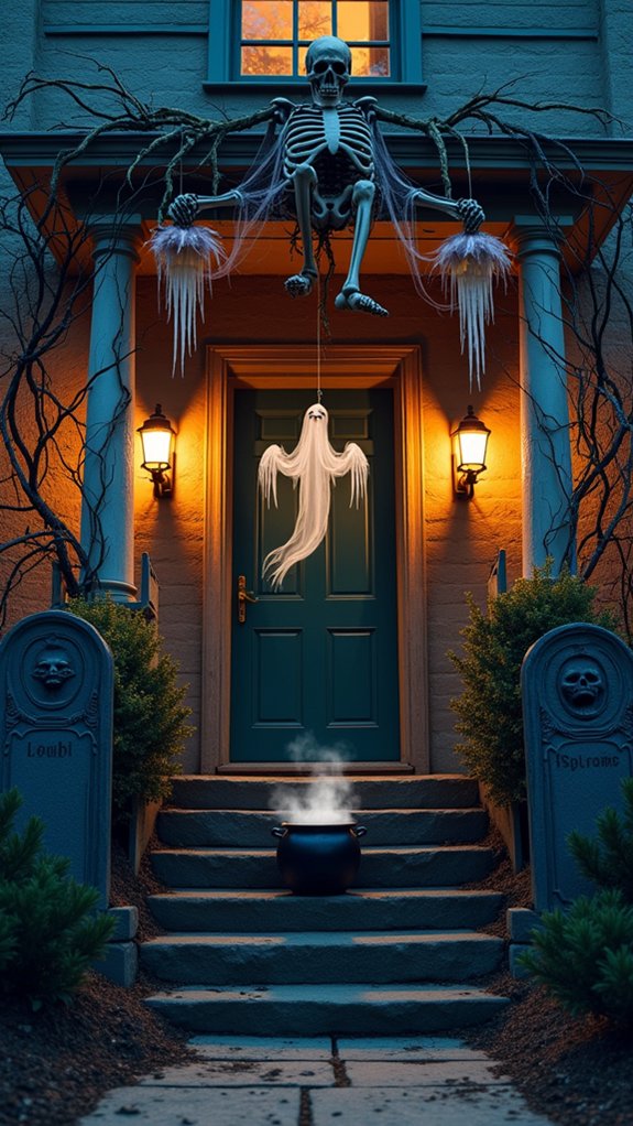 animated spooky entrance decorations