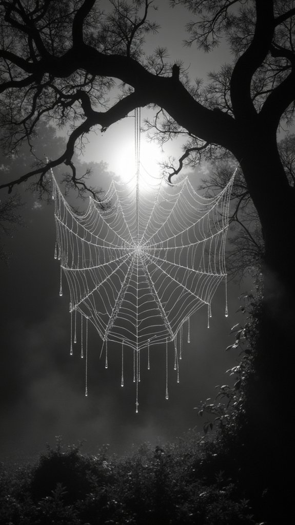 artistic halloween spider webs