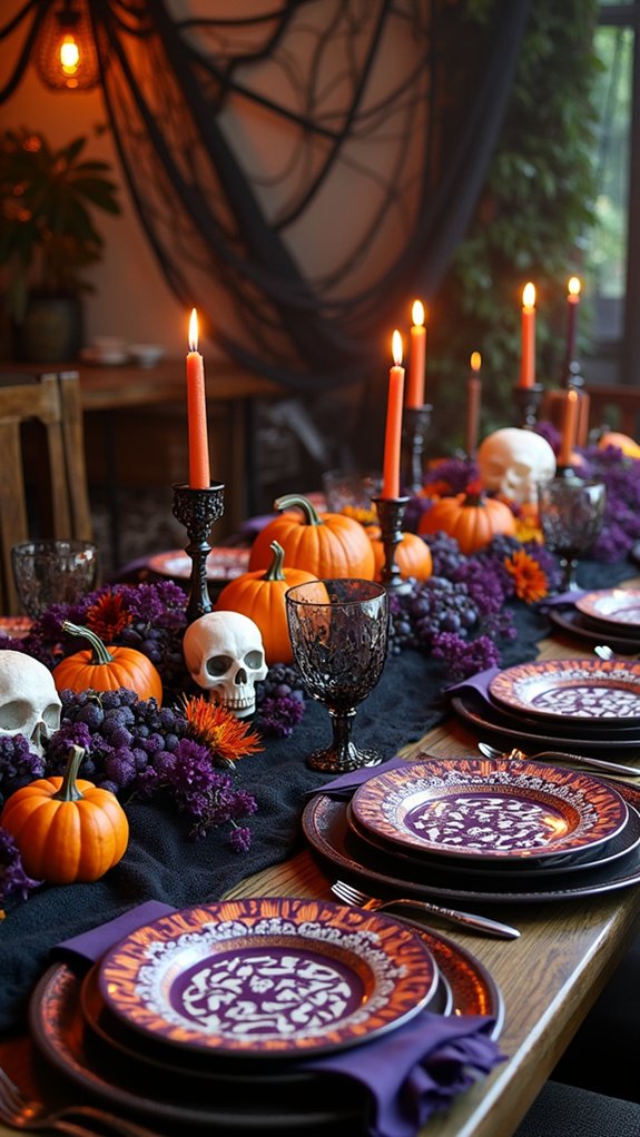 bold colors spooky atmosphere