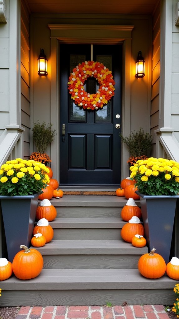 candy corn festive decor