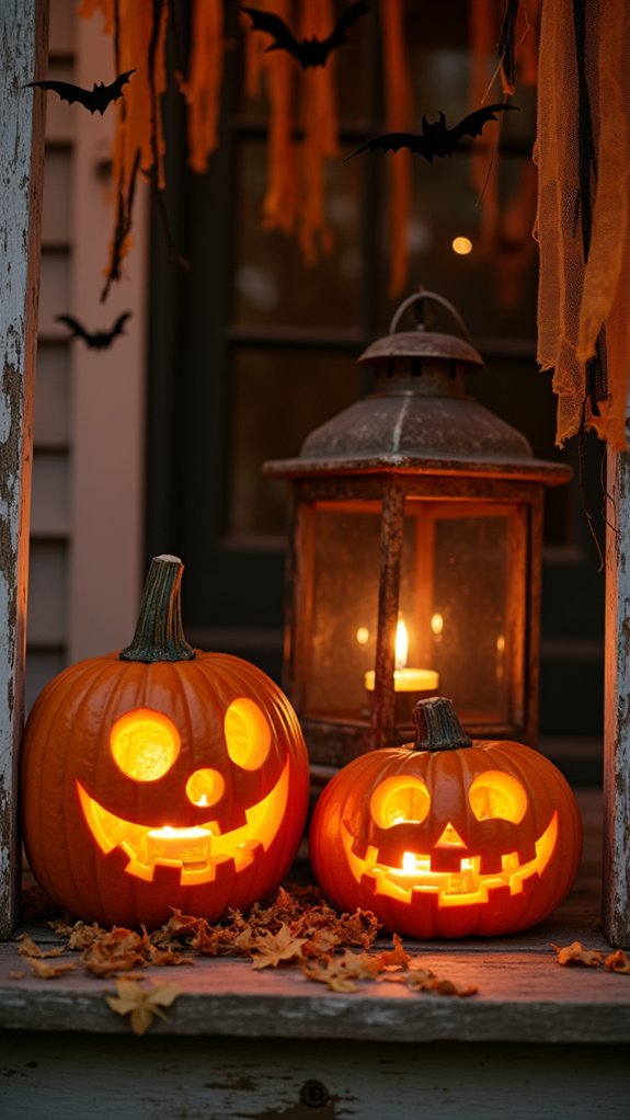 carving nostalgic halloween pumpkins