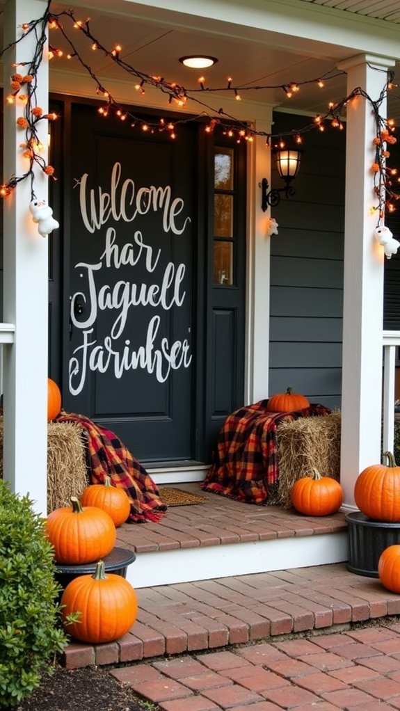 chalkboard sign halloween decor