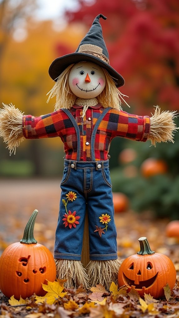charming autumn scarecrow decorations