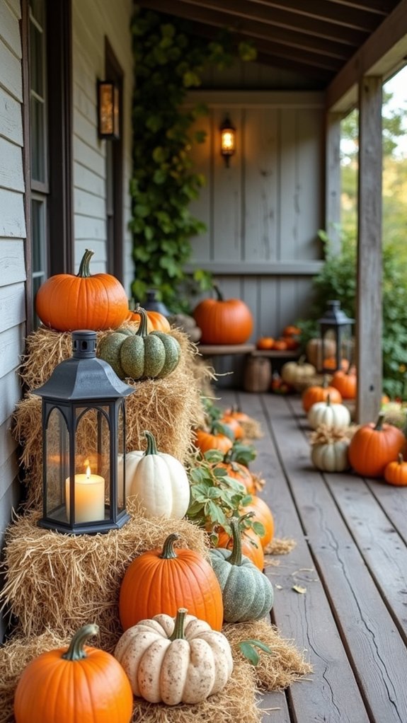 charming fall pumpkin arrangement