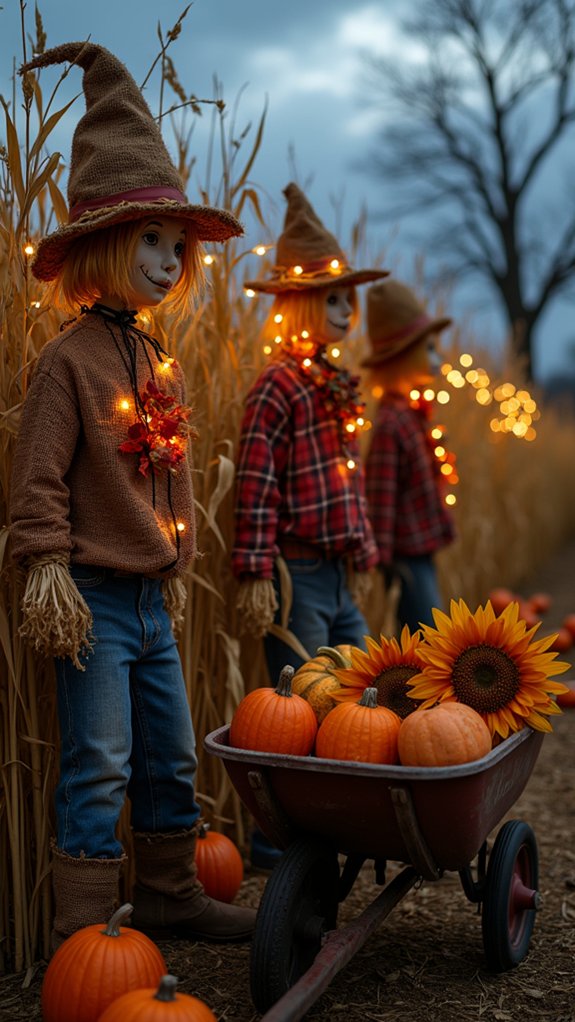 charming halloween scarecrow decorations