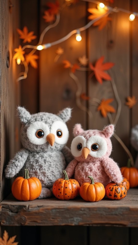 charming owl garden accents