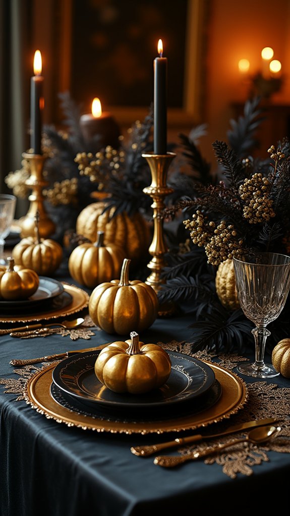 chic black and gold elegance