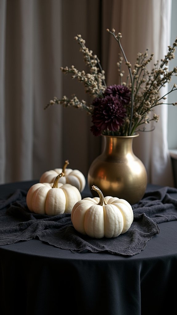 chic minimalist halloween decor