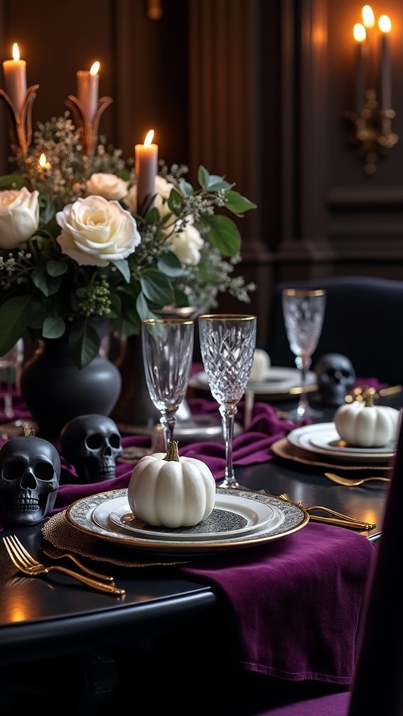 chic skull decor accents