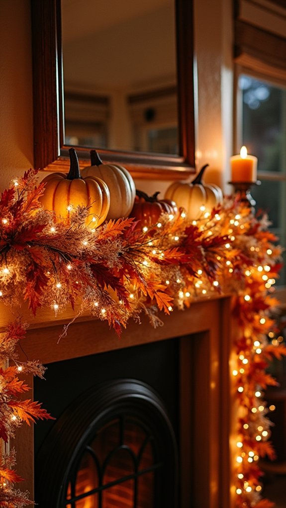 cozy fall garland decorations