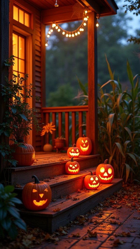cozy halloween pumpkin glow