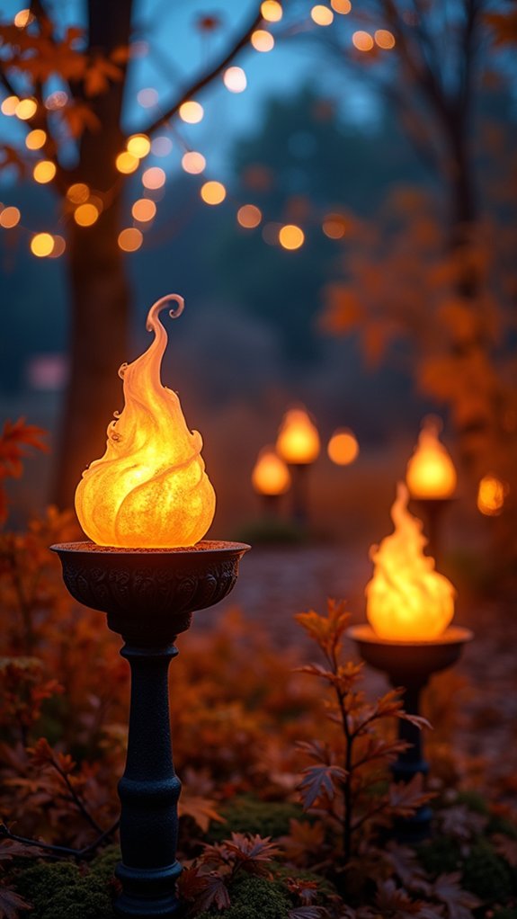 cozy spooky outdoor ambiance