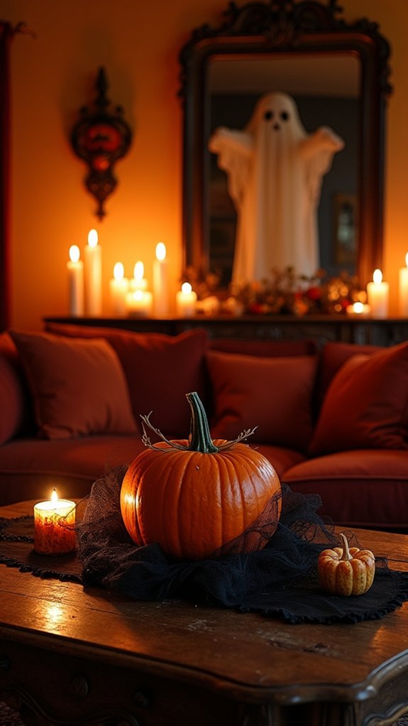 cozy warm halloween atmosphere